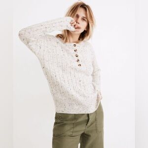 Madewell Donegal Bowden Henley Sweater XL